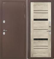 Входная дверь Дорстон Терморазрыв (Антик медный/СБ-32 Шале светло-серый Черный лакобель)