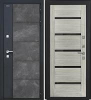 Входная дверь Дорстон Терморазрыв Inoplast (Р-01 бетон/СБ-1 Грей Черный лакобель)
