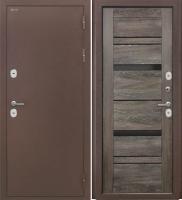 Входная дверь Дорстон Терморазрыв (Антик медный/СБ-32 Шале мореный дуб Черный лакобель)