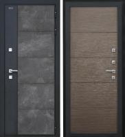 Входная дверь Дорстон Терморазрыв Inoplast (Р-01 бетон/Р-02 Венге структурный Глухое (инопласт 6 мм))
