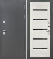 Входная дверь Дорстон Терморазрыв (Антик серебро/СБ-1 Эшвайт Черный лакобель)