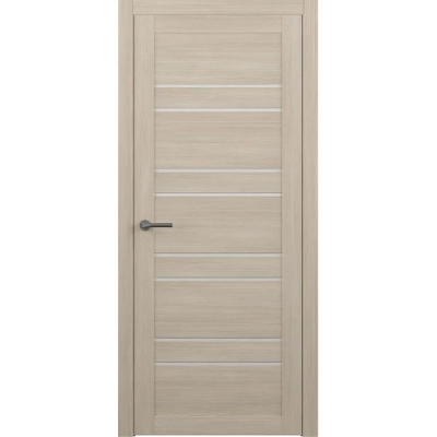 Межкомнатная дверь Дублин Эко-шпон Лиственница мокко Стекло Мателюкс