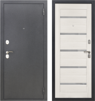 Входная дверь Тайгер Хит Царга МС (антик серебро/эшвайт)