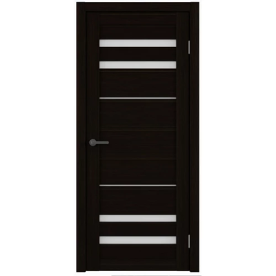 Межкомнатная дверь Пекин Эко-шпон Темный кипарис Стекло Мателюкс