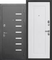 Входная дверь 9 см антик серебро Велюр белый софт NEW