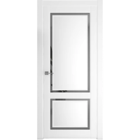 Межкомнатная дверь Афина-2 Винил Белый Стекло Матовое