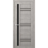 Межкомнатная дверь Невада Soft Touch Графит Стекло Черное