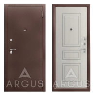 Входная дверь Гранд Антик медь Гаральд (Белый ясень)