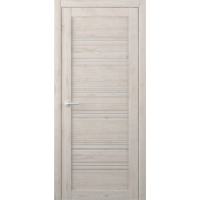 Межкомнатная дверь Техас Soft Touch Кремовая Стекло Мателюкс