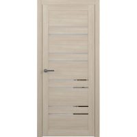 Межкомнатная дверь Дублин Эко-шпон Лиственница мокко Зеркало