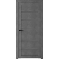 Межкомнатная дверь Дрезден Бетон Темный Стекло Графитовое