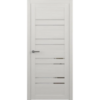 Межкомнатная дверь Дублин Эко-шпон Белый Кипарис Зеркало