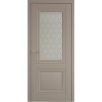 Межкомнатная дверь Спарта-2 Винил Серый Стекло Мателюкс Лорд