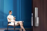 1000 series умный дверной замок Push-Pull серебряный, артикул 22234558