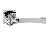 Ручки дверные COMETA CR хром глянцевый/хрусталь