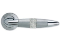 Ручки дверные HAVANA MC SWAROVSKI хром/хром матовый/хрусталь