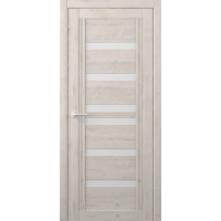 Межкомнатная дверь Миссури Soft Touch Кремовый Стекло Белое