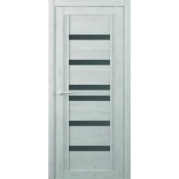 Межкомнатная дверь Миссури Soft Touch Жемчужный Стекло Графитовое