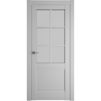 Межкомнатная дверь Киото Винил Платина Стекло Мателюкс