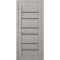 Межкомнатная дверь Техас Soft Touch Графит Стекло Черное