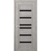 Межкомнатная дверь Миссури Soft Touch Графит Стекло Черное