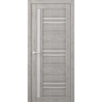 Межкомнатная дверь Невада Soft Touch Графит Стекло Белое