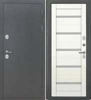 Входная дверь Дорстон Терморазрыв (Антик серебро/СБ-1 Белый бланко Матовое)