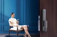 1000 series умный дверной замок Push-Pull черный, артикул 22234547