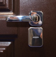 Металлическая дверь ВИНТЕР 100 (ТЕРМОРАЗРЫВ) Беленый дуб гринвуд