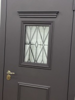 Металлофиленки на металле входной двери (1)